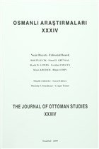 Osmanl Aratrmalar - The Journal of Ottoman Studies Say: 34 sam Yaynlar