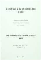 Osmanl Aratrmalar - The Journal of Ottoman Studies Say: 23 sam Yaynlar