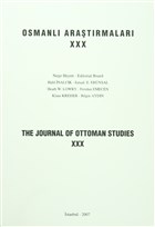 Osmanl Aratrmalar - The Journal of Ottoman Studies Say : 30 sam Yaynlar