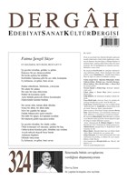 Dergah Edebiyat Kltr Sanat Dergisi Say: 324 ubat 2017 Dergah Dergisi