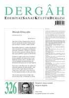 Dergah Edebiyat Kltr Sanat Dergisi Say: 326 Nisan 2017 Dergah Dergisi