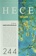 Hece Aylk Edebiyat Dergisi Say: 244 - Nisan 2017 Hece Dergisi