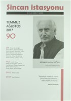 Sincan stasyonu Edebiyat Dergisi Say: 90 Temmuz - Austos 2017 Sincan stasyonu Dergisi Yaynlar