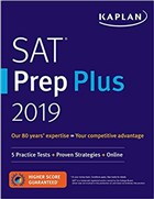 SAT Prep Plus 2019 Kaplan Publishing