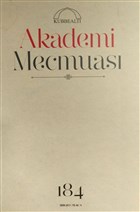 Kubbealt Akademi Mecmuas : 184 Kubbealt Neriyat Yaynclk