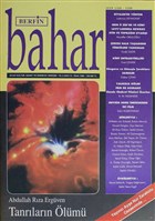 Berfin Bahar Aylk Kltr Sanat ve Edebiyat Dergisi Say : 12 Ekim 1996 Berfin Bahar Dergisi