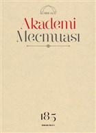 Akademi Mecmuas Say: 185 Ocak 2018 Kubbealt Neriyat Yaynclk