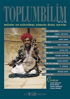 Toplumbilim Say: 12 Mays 2001 (Mzik ve Kltrel Kimlik zel Says) Balam Yaynlar