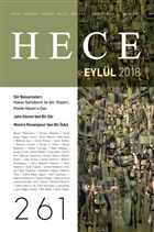 Hece Aylk Edebiyat Dergisi Yl: 22 Say: 261 Eyll 2018 Hece Dergisi