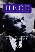 Hece Aylk Edebiyat Dergisi Bereketli Topraklarn Yazar Orhan Kemal zel Says: 27 205 (Ciltsiz) Hece Dergisi
