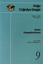 Dou Corafya Dergisi Haziran - 2003 Yl: 8 Say: 9 Eastern Geographical Review izgi Kitabevi Yaynlar