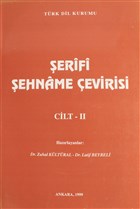 erifi ehname evirisi Cilt 2 Trk Dil Kurumu Yaynlar