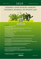 İstanbul Spor Hukuku Dergisi Cilt: 1 Sayı: 2 - 2019 On İki Levha Yayınları