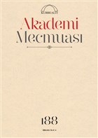 Akademi Mecmuas Say: 188 Ekim 2018 Kubbealt Neriyat Yaynclk