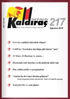 Kaldra Dergisi Say: 217 Austos 2019 Kaldra Yaynevi