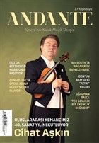 Andante Mzik Dergisi Yl: 17 Say: 159 Ocak 2020 Andante Dergisi