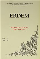 Erdem Dergisi Trk Halk Kltr zel Says - 2 Atatrk Kltr Merkezi Yaynlar