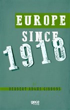 Europe Since 1918 Gece Kitapl