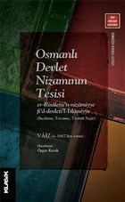 Osmanl Devlet Nizamnn Tesisi Klasik Yaynlar