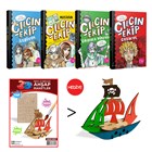 lgn Ekip 4 Kitap Takm (Korsan Gemisi 3D Ahap Maket Hediyeli) Halk Kitabevi - Set