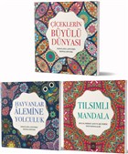 Mandala Büyükler İçin Boyama Seti (3 Kitap Takım) Arkadya Yayınları