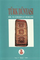 Trk Dnyas Dil ve Edebiyat Dergisi: Bahar 1999/ 7. Say, 1999 Trk Dil Kurumu Yaynlar