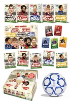 Efsane Futbolcular Kutulu Set (5 Kitap Takım - Futbol Topu Hediyeli) Dokuz Yayınları