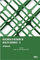 Research and Reviews in Health Sciences - 2 - September 2021 Gece Kitapl