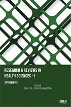 Research and Reviews in Health Sciences – 1 - September 2021 Gece Kitapl