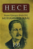 Hece Aylk Edebiyat Dergisi Muhammed kbal zel Says: 25 - 193 (Ciltsiz) Hece Dergisi