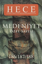 Hece Aylk Edebiyat Dergisi Medeniyet zel Says :24 - 186/187/188 (Ciltsiz) Hece Dergisi