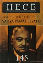 Hece Aylk Edebiyat Dergisi Yahya Kemal Beyatl zel Say: 17 - 145 (Ciltsiz) Hece Dergisi