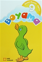 Renkli rnekli Eitici Boyama 9 Kare Yaynlar - Okuma Kitaplar