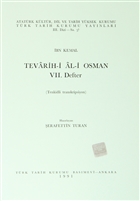 Tevarih-i Al-i Osman 7. Defter Trk Tarih Kurumu Yaynlar