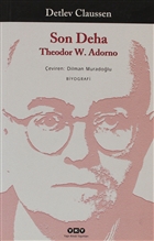 Son Deha Theodor W. Adorno Yap Kredi Yaynlar