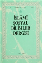 slami Sosyal Bilimer Dergisi Cilt:3 Say: 1 nklab Yaynlar