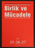Birlik ve Mcadele Dergisi Say: 25-26-27 Evrensel Basm Yayn