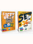 nller 8.Snf Trke Jett Fasikl + 36 Haftalk Deneme Set (2 Kitap)