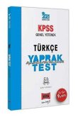 KPSS Türkçe Yaprak Test Çek Kopart  Yargı Yayınevi