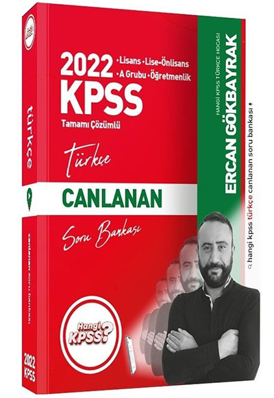 2022 Hangi KPSS Türkçe Ercan Gökbayrak Tamamı Çözümlü Canlanan Soru Bankası