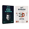 zcan Aykn 2025 AYT Fizik 14 Deneme+ 3D AYT Biyoloji Video Destekli Defter