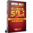 2021 KPSS Genel Yetenek Genel Kültür Tamamı Çözümlü Süper 5`li Deneme Yediiklim Yayınları