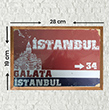 İstanbul Renkli Ahşap Poster
