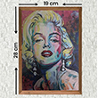 Marilyn Monroe Ahşap Renkli Poster
