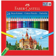 Faber-Castell 5171116324 Karton Kutu Boya Kalemi, 24 Renk
