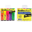 Scrikss Office Sh712 Fosforlu Kalem 5`li Blister Paket Karışık Renk