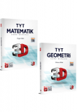 TYT Matematik Ve Geometri Soru Bankası Tamamı Video Çözümlü 2li Set 3D Yayınları