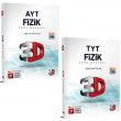 TYT AYT Fizik Soru Bankası Tamamı Video Çözümlü 2li Set 3D Yayınları