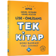 2024 KPSS Lise ÖnLisans Genel Yetenek Genel Kültür Tek Kitap Soru Bankası KR Akademi Yayınları