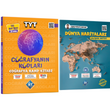 2024 TYT 9. Sınıf 10. Sınıf Coğrafyanın Kodları Video Ders Kitabı ve Coğrafyanın Kodları Dünya Haritaları GÜNCEL BASKI